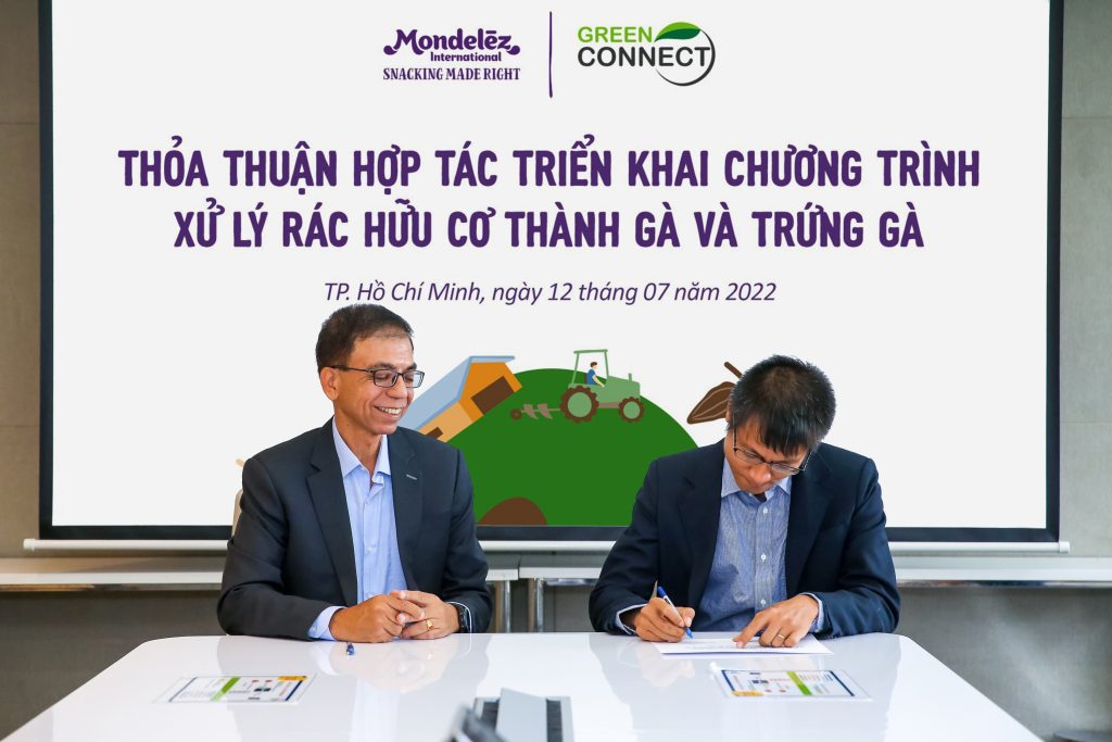 Mondelez Kinh Đô Và Green Connect Ký Kết Hợp Tác Triển Khai Giải Pháp Xử Lý Rác Hữu Cơ Thành Gà Và Trứng Gà (1)